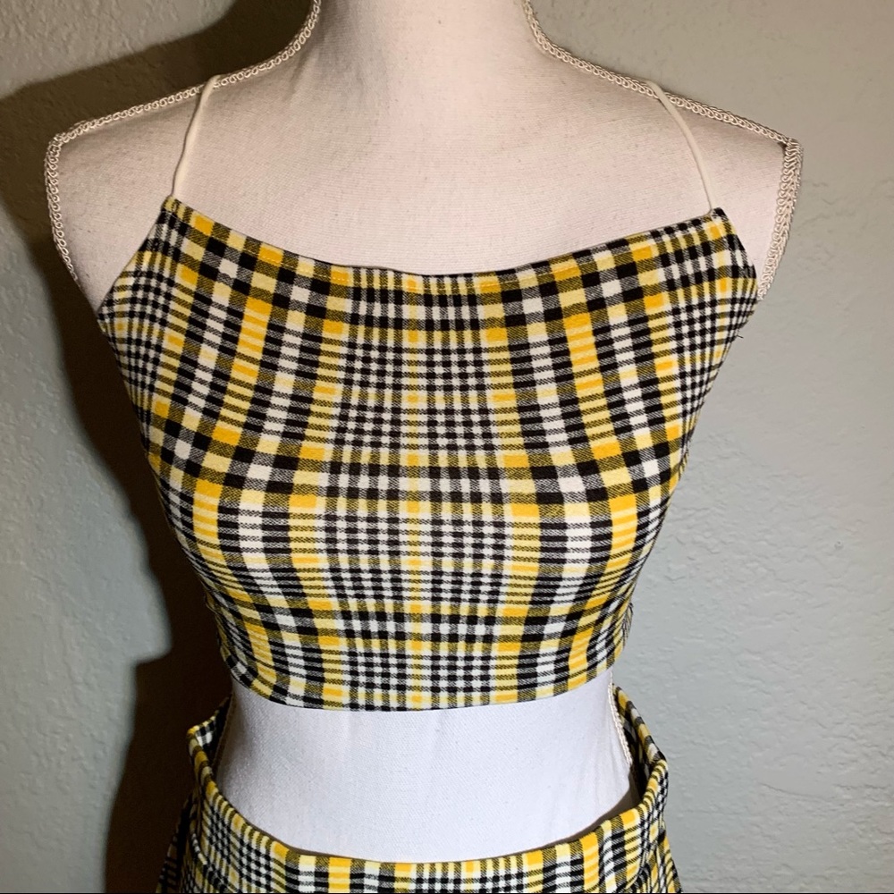 Tank top & mini skirt set size Large